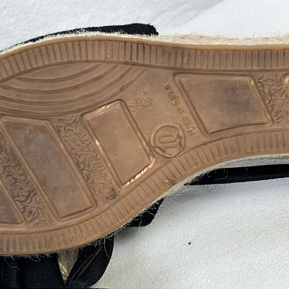 Sesto Meucci Black Espadrilles SZ 10 Spring Easter Mothers Day Graduation Weddin - Picture 7 of 11